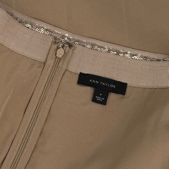 Ann Taylor Gold Sequin A-line Skirt Women, Size 4 - Picture 10 of 10